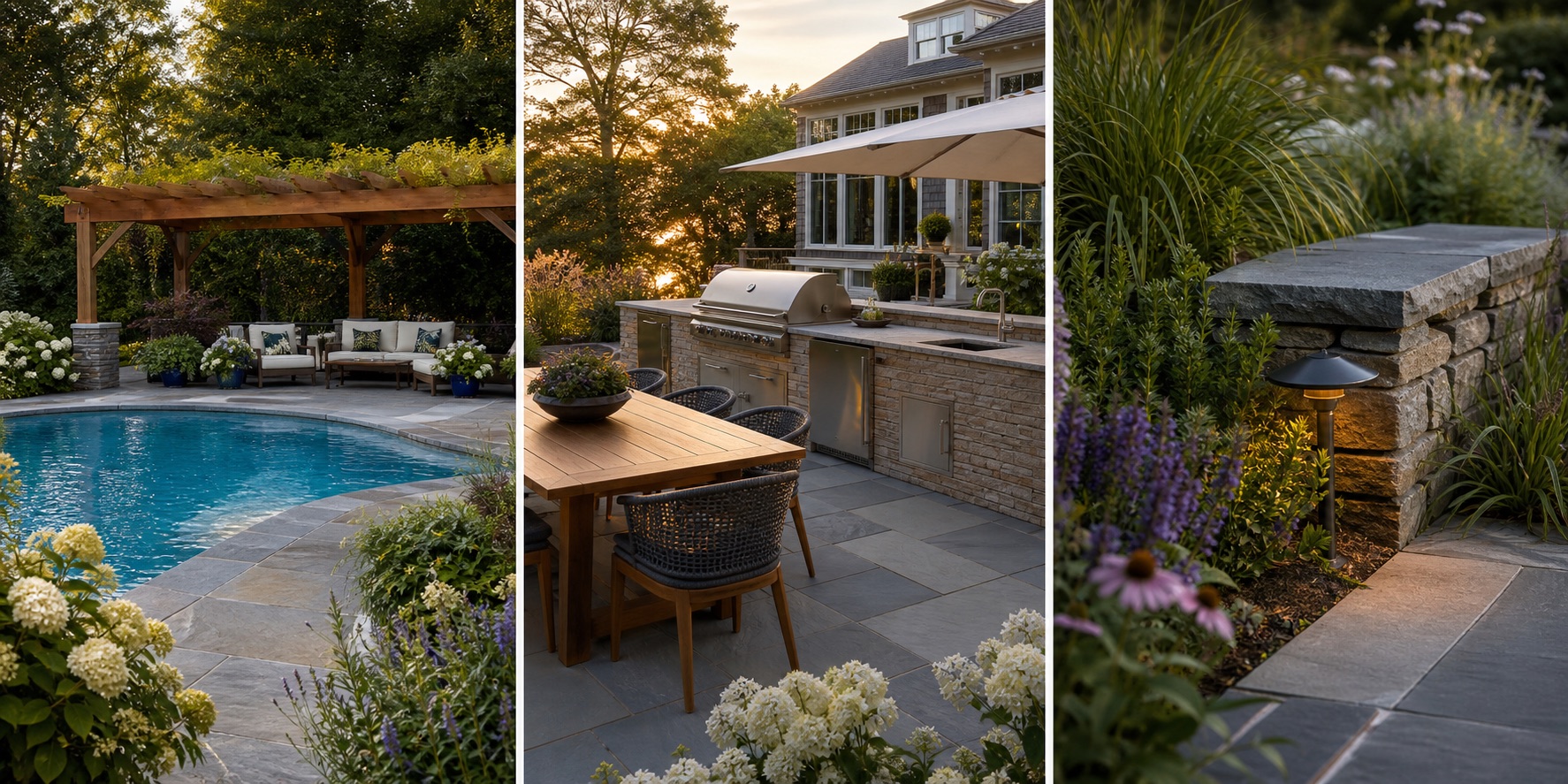 Premium landscape and outdoor-living website concept
