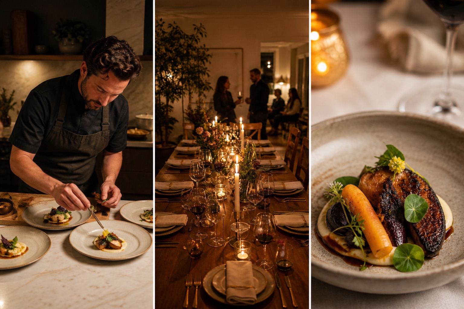 Premium private-dining website concept